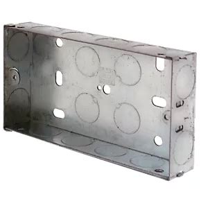 steel electrical boxes|metal back box screwfix.